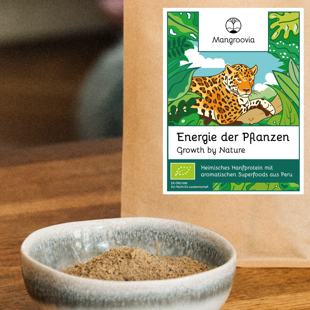 Mangroovia Energie der Pflanzen Heimisches Bio Hanfprotein mit aromatischen Superfoods kaufen