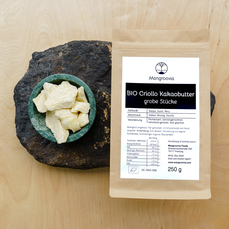 BIO Criollo Kakaobutter in Rohkostqualität