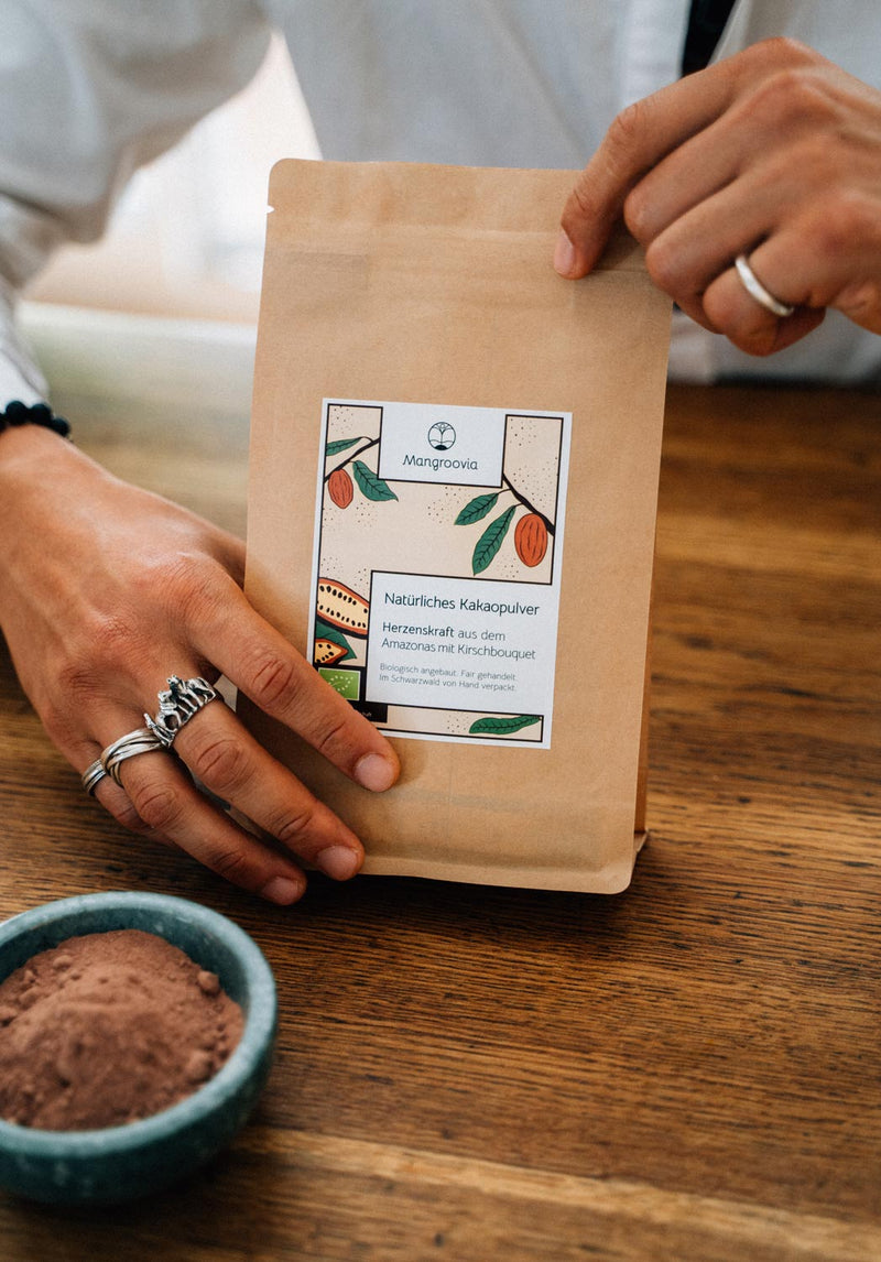 Bio Kakaopulver kaufen aus Peru Criollo naturbelassen ohne Zusätze 